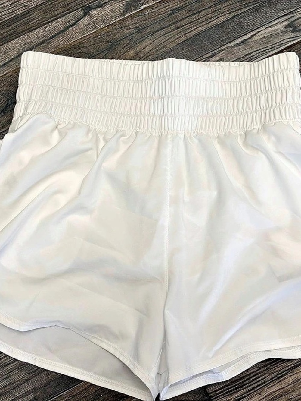Nike One Dri-FIT Ultra High-Waisted 3" Brief-Lined Shorts White Large